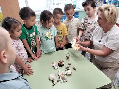 Замечательная традиция детского сада! В начале учебного года дети встречаются с воспитателями, и каждый ребенок имеет возможность поделится своими впечатлениями о том, где он отдыхал летом. Так появилась коллекция ракушек, которая пополняются из года в год.
